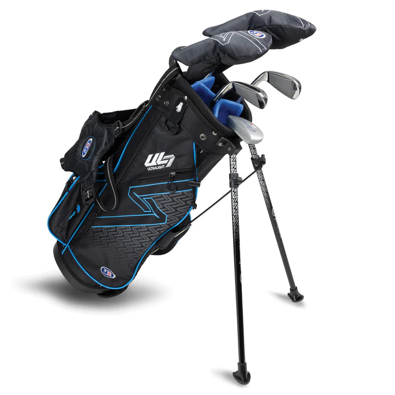 U.S. Kids Golf Pack 5 clubs UL7-48 (122-130 cm) Noir / Turquoise - GolfCenter.fr