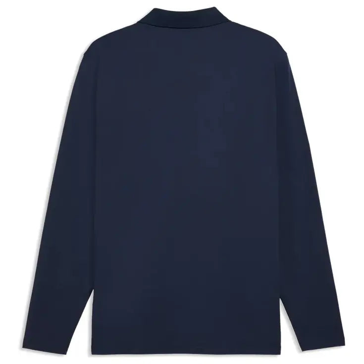 Puma Golf Polo CLOUDSPUN Midweight manches longues Bleu Marine - GolfCenter.fr