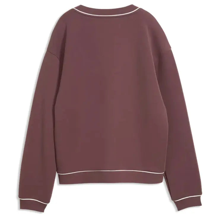 Puma Golf Pull col V CLOUDSPUN Fleece femme Marron Cacao - GolfCenter.fr