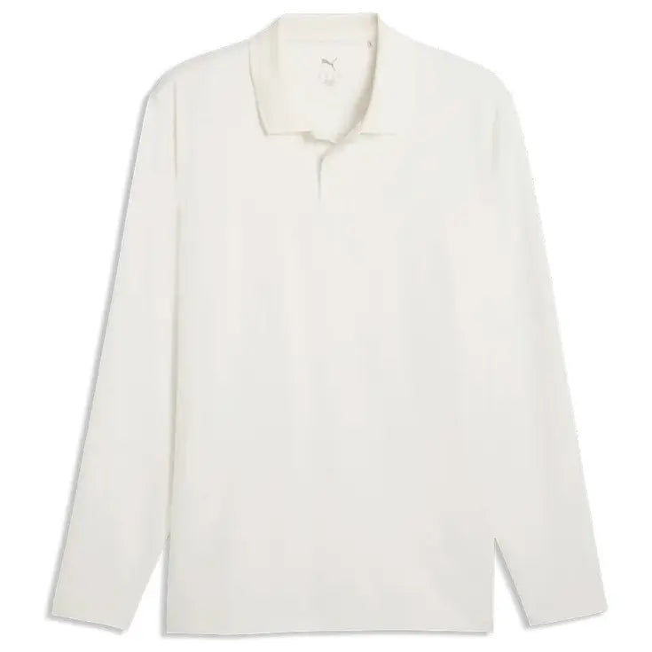 Puma Golf Polo CLOUDSPUN Midweight manches longues Blanc Cassé - GolfCenter.fr