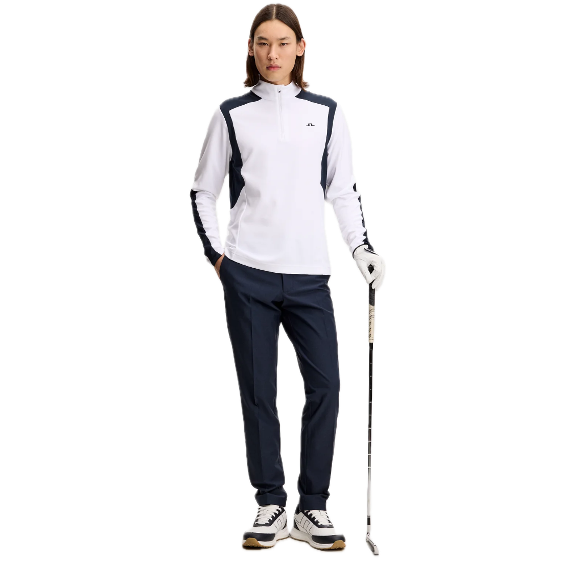 J.Lindeberg Pantalon Ellott Bonded Fleece Bleu Marine