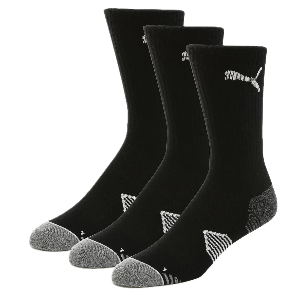 Puma Chaussettes Essential Crew Cut Lot de 3 Noires - GolfCenter.fr