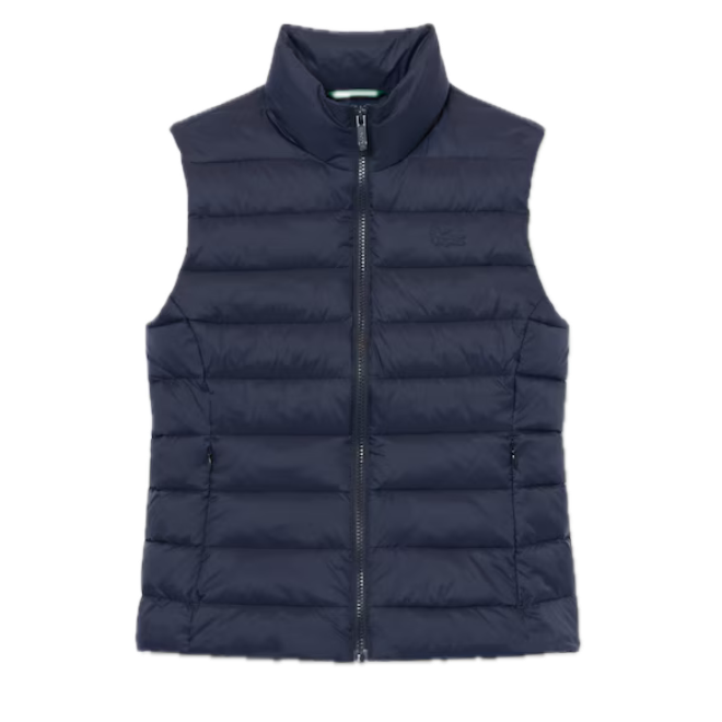 Lacoste Doudoune sans manches matelassée déperlante Femme Bleu Marine