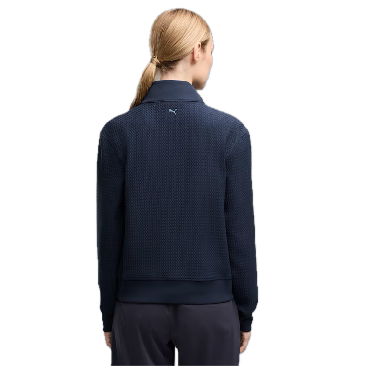 PUMA Veste Demi-Zip Boulder Femme Bleu Marine - GolfCenter.fr