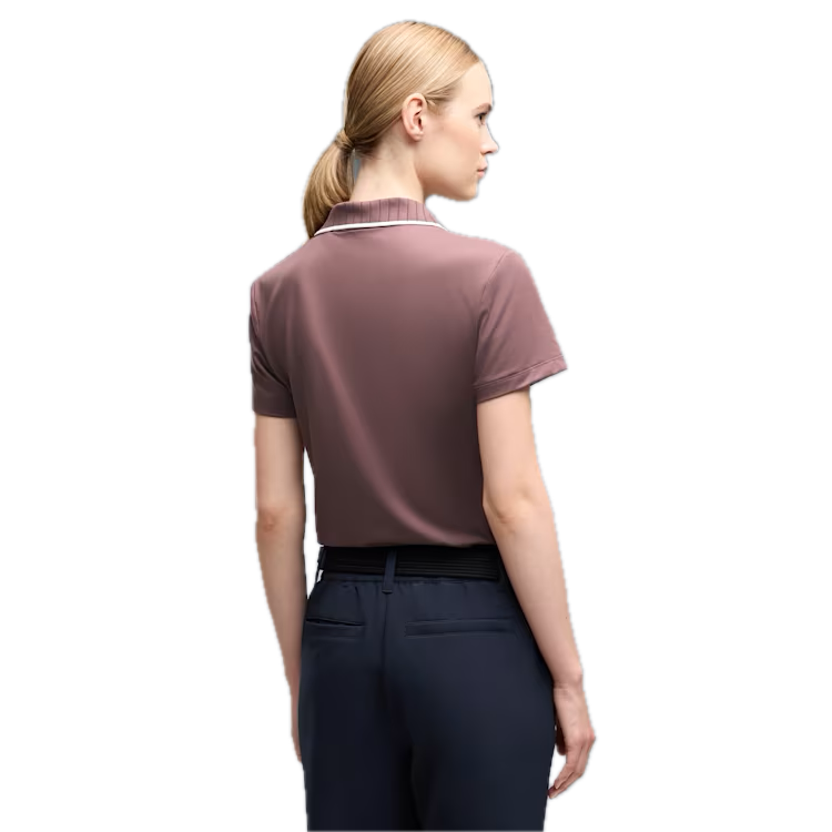 PUMA Polo CLOUDSPUN Bridges Manches Courtes Femme Marron Cacao - GolfCenter.fr