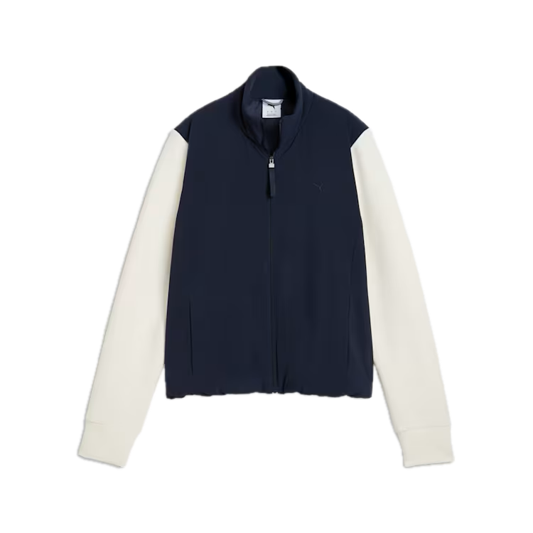 Puma Veste CLOUDSPUN Fleece Hybrid Femme Bleu Marine / Blanc Cassé - GolfCenter.fr