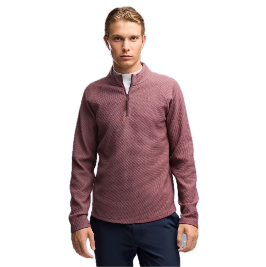 Puma Golf Pull 1/4 Zip Boulder 2.0 Marron Cacao - GolfCenter.fr