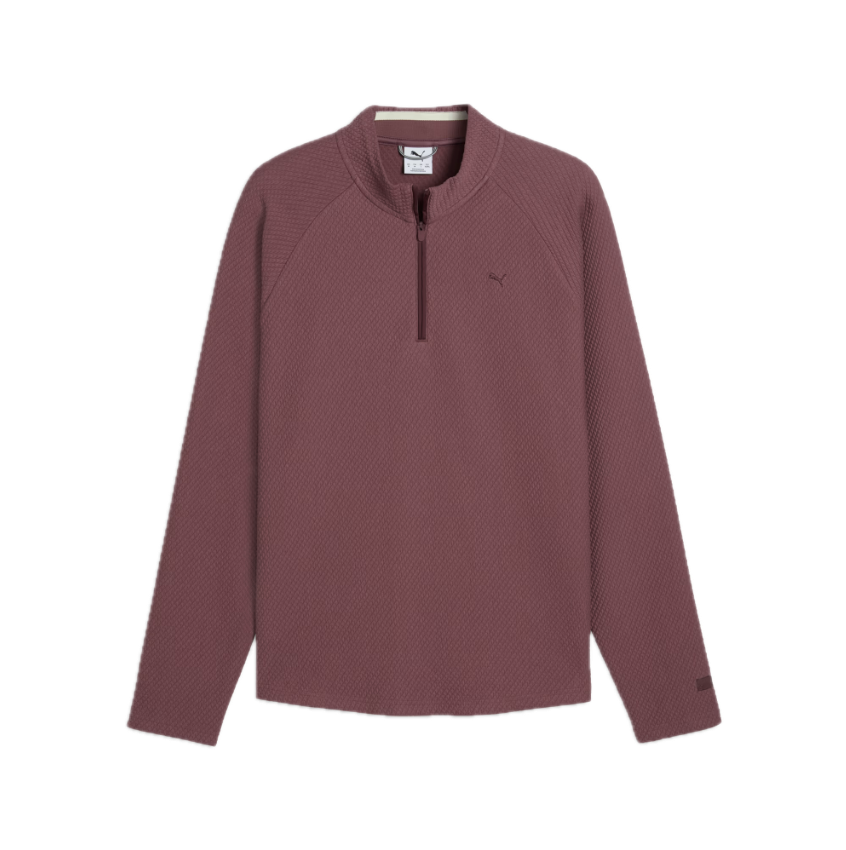 Puma Golf Pull 1/4 Zip Boulder 2.0 Marron Cacao - GolfCenter.fr