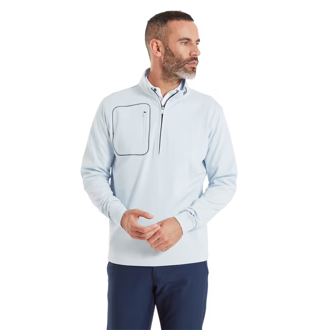 FootJoy Pullover Texturé ThermoSeries Gris Brume
