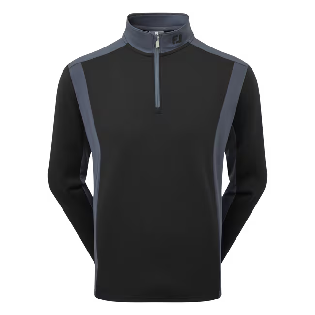 FootJoy Pullover Contrasté ThermoSeries Noir / Gris Anthracite