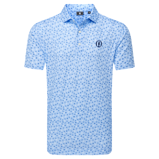 FootJoy Polo The Open 154th Héritage Bleu Ciel - GolfCenter.fr