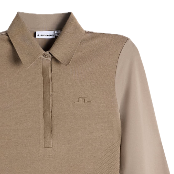 J.Lindeberg Polo Hybride Manches Longues Kailey Brindle