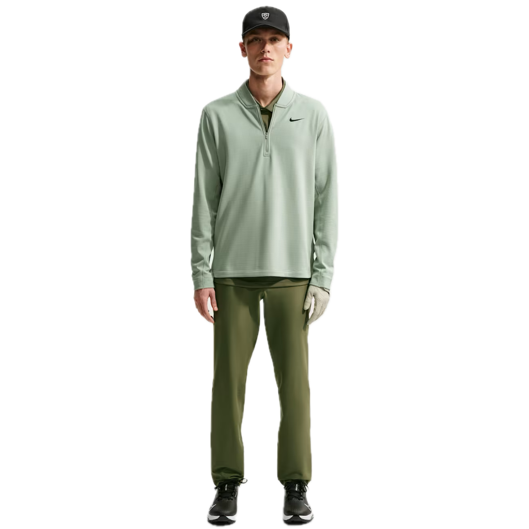 Nike Haut Demi-Zip Velocity Therma-FIT Vert Jade - GolfCenter.fr