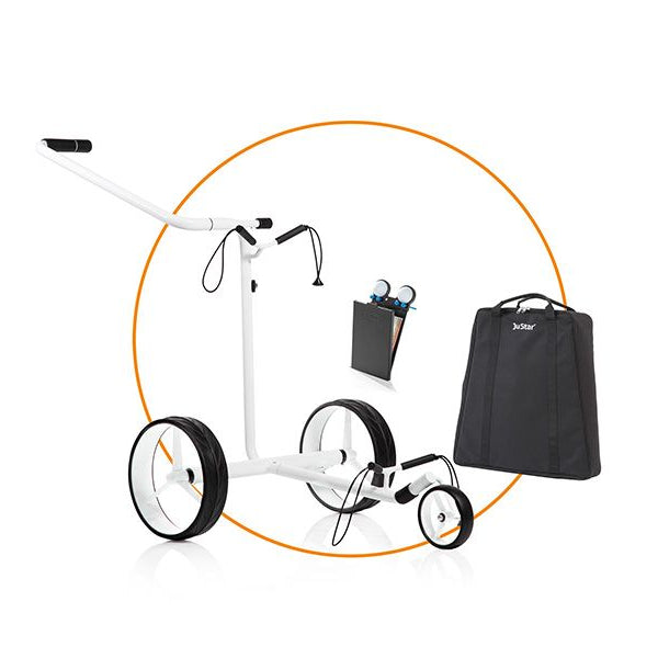 JuStar Chariot Électrique White 1.0 - GolfCenter.fr