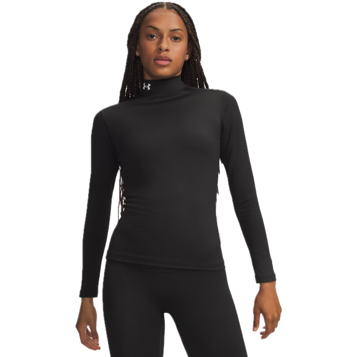 Under Armour Sous-couche ColdGear Col Montant Femme Noir