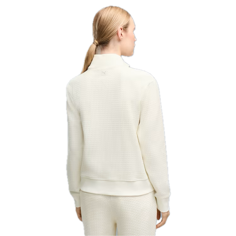PUMA Veste Demi-Zip Boulder Femme Blanc Cassé - GolfCenter.fr