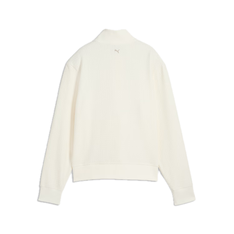 PUMA Veste Demi-Zip Boulder Femme Blanc Cassé - GolfCenter.fr