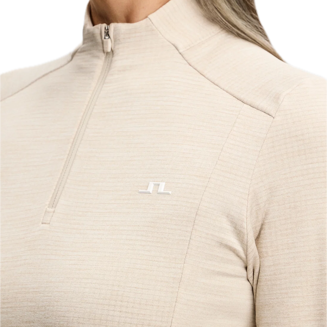 J.Lindeberg Mid-Layer Steffi Quarter Zip Moonbeam