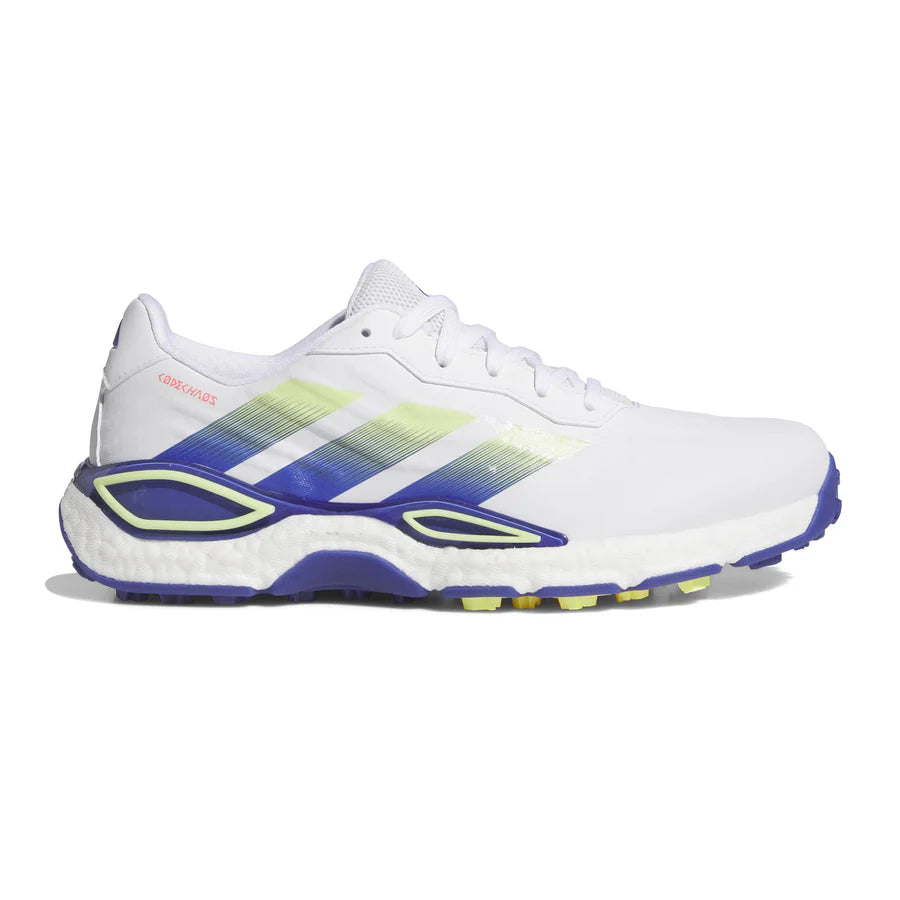 Adidas Chaussures Codechaos 27 Blanc / Bleu / Jaune - GolfCenter.fr