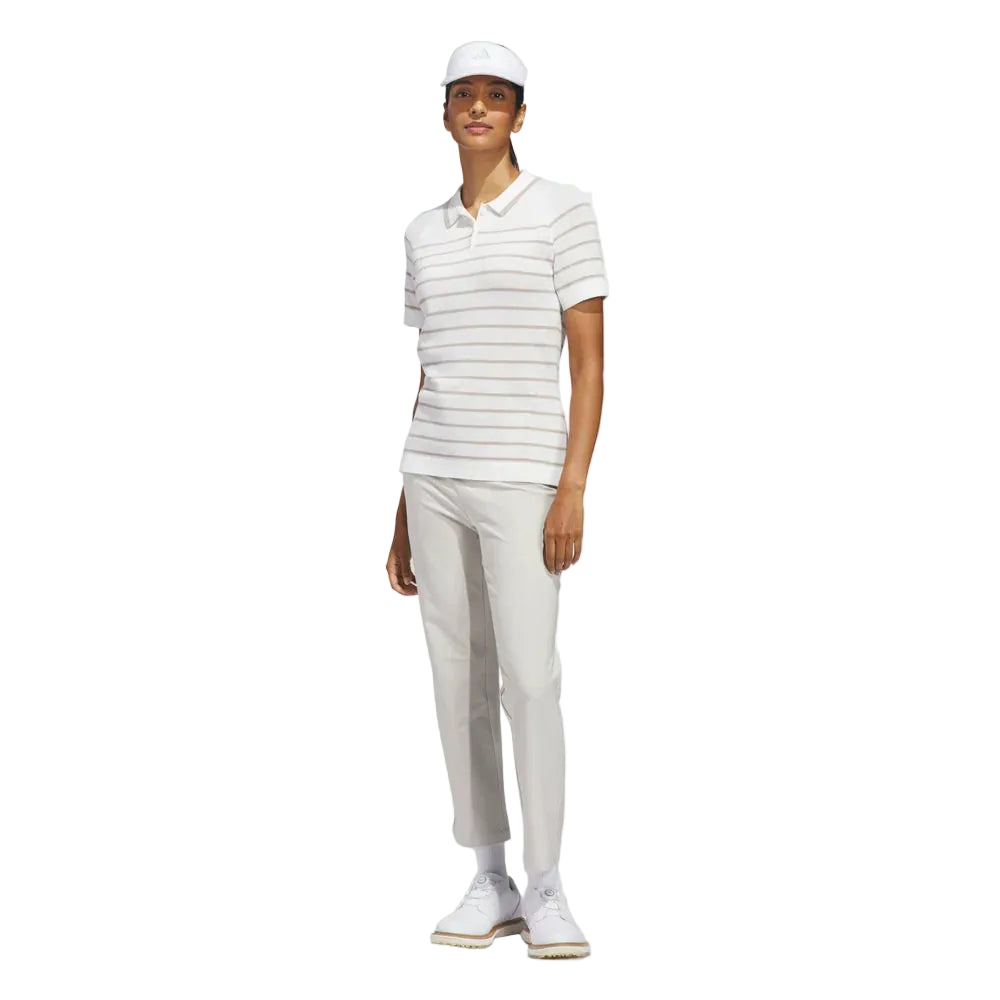 Adidas Polo de golf Maille rayé Ultimate365+ - GolfCenter.fr