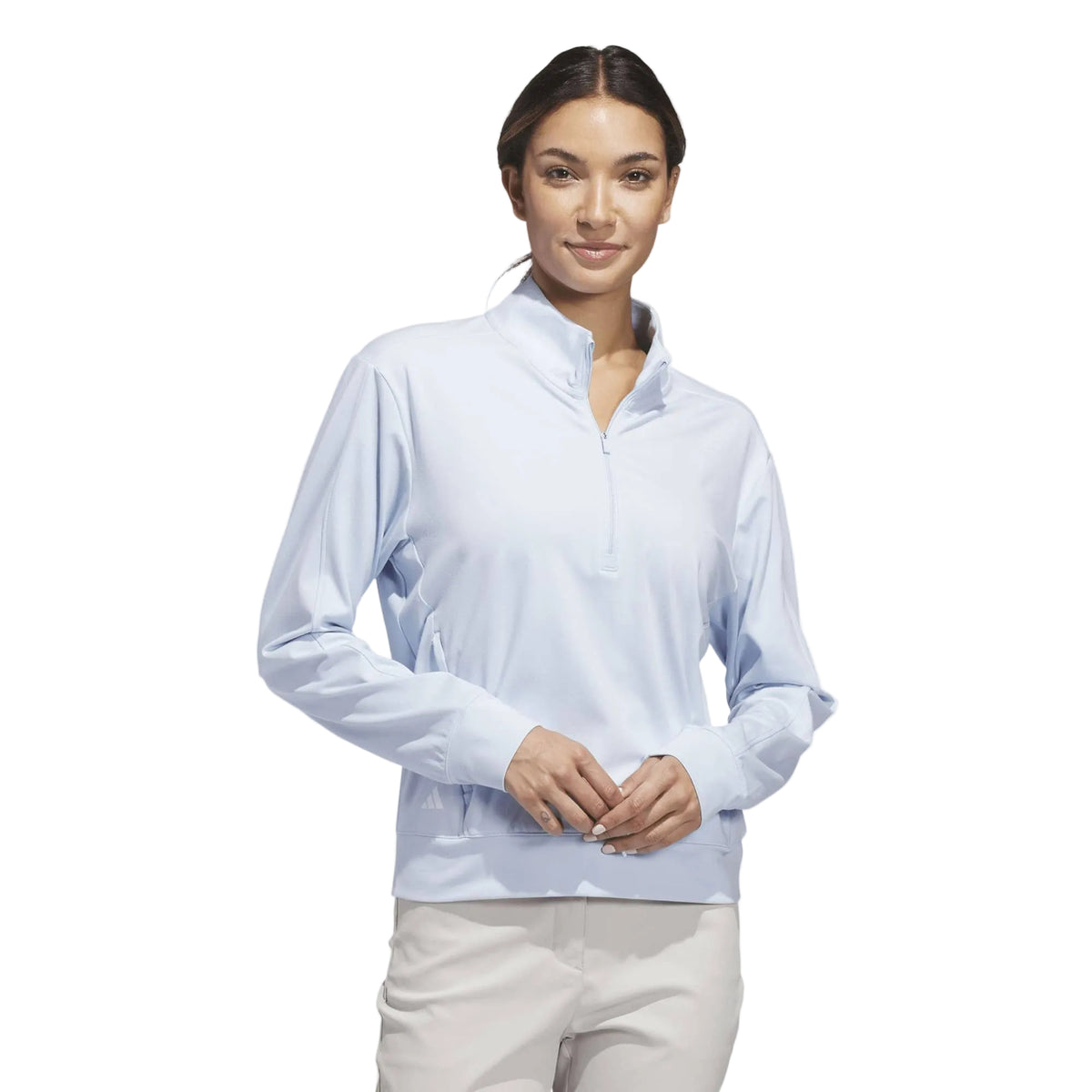 Adidas Pull Femme 1/4 Zip UTL C Bleu Ciel