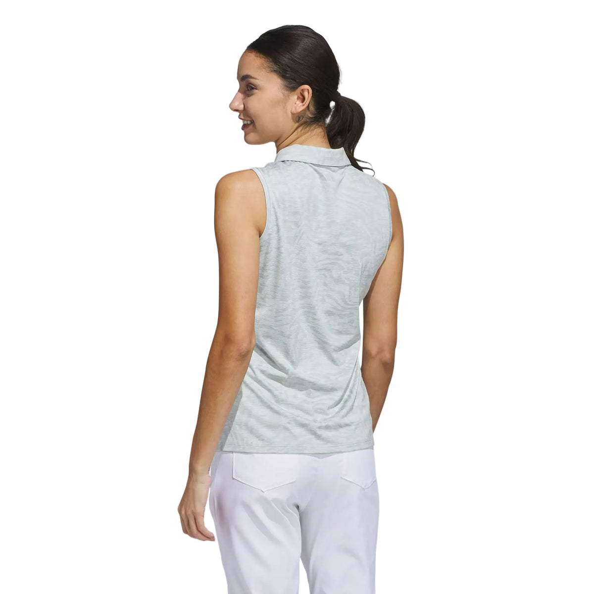 Adidas polo femme ultimate jacquard wonder silver