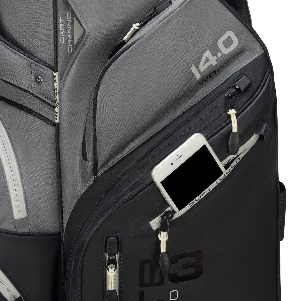 Big Max Sac Chariot Silencio 3 Black Grey