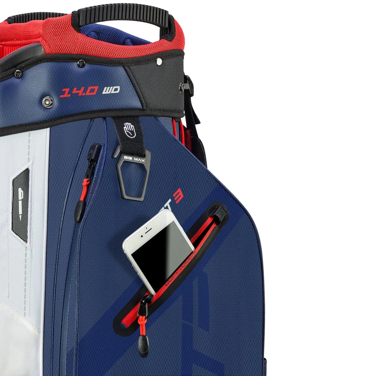 BIG MAX Sac chariot DRI LITE Sport 3.0 Bleu Blanc Rouge