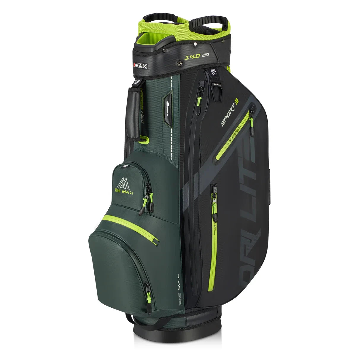 BIG MAX Sac chariot DRI LITE Sport 3.0 Forest Green Noir Lime