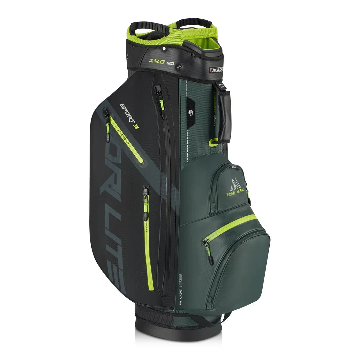BIG MAX Sac chariot DRI LITE Sport 3.0 Forest Green Noir Lime
