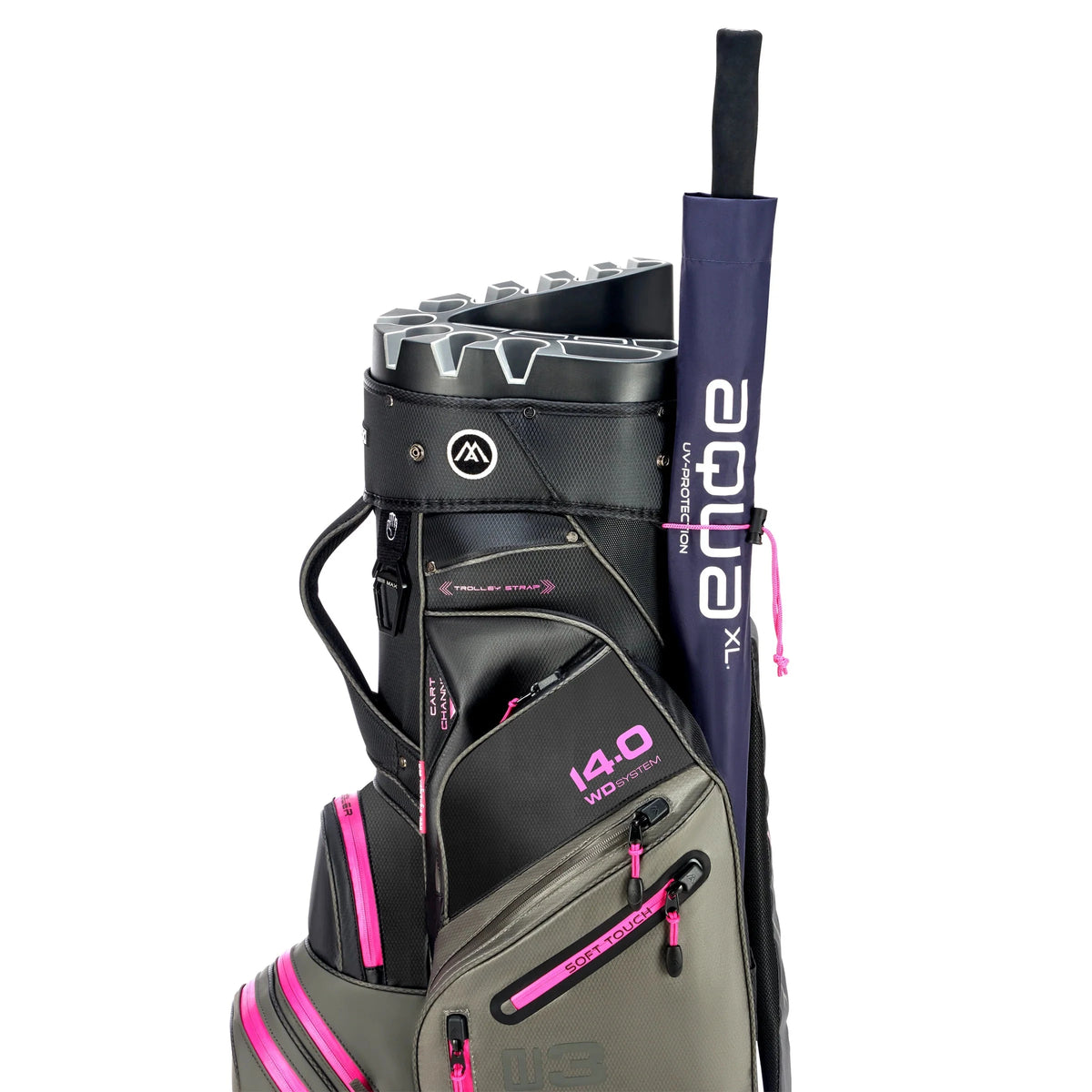 Big Max Bolsa de Carro Silencio 3 Charcoal/Fushia