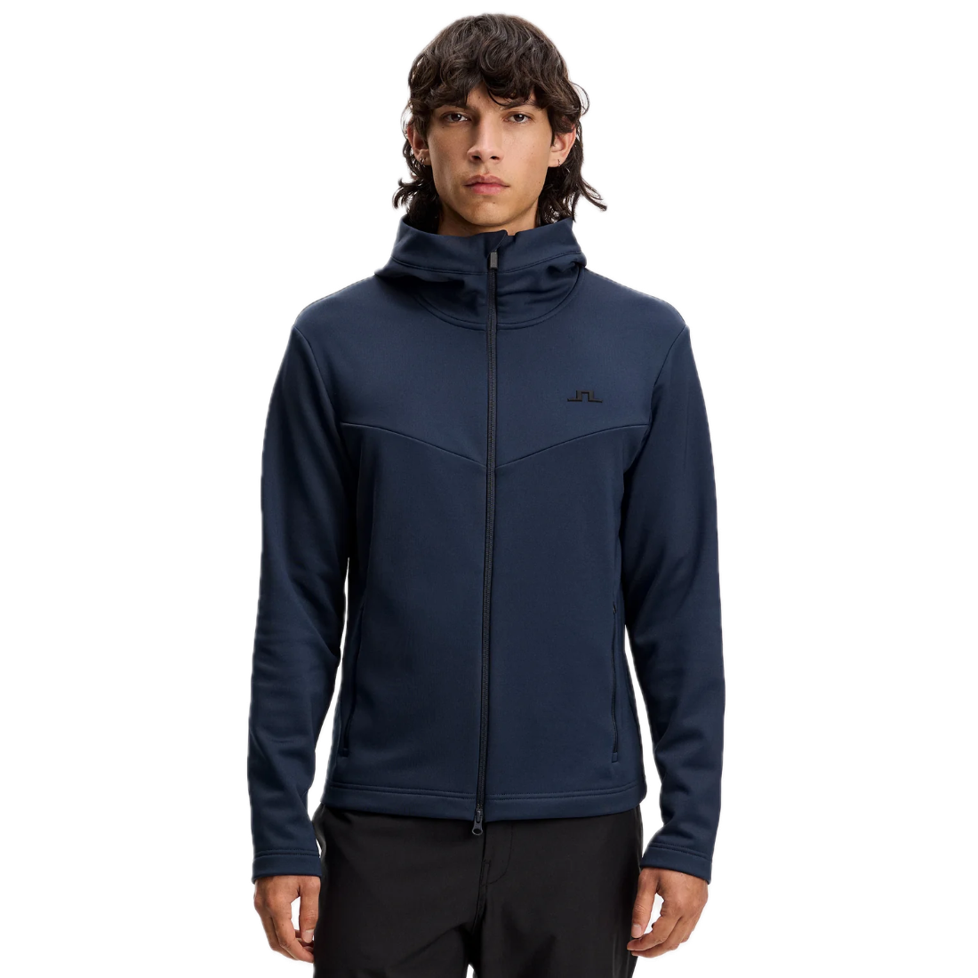 J.Lindeberg Sweat Maclean Zip Hood Bleu Marine