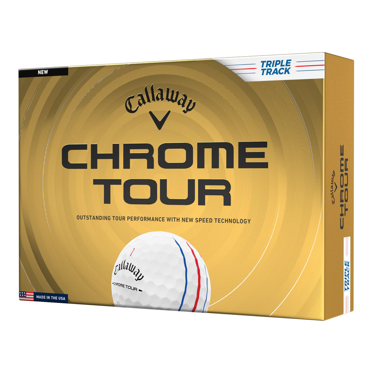 Callaway Balles Chrome Tour Blanche Triple Track 2026
