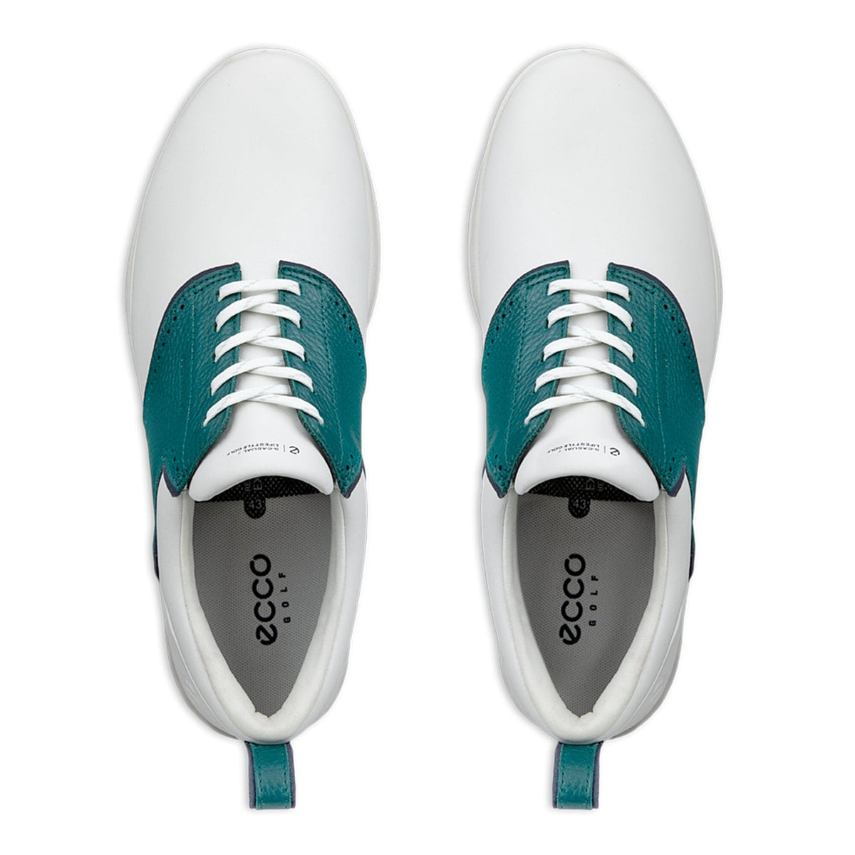 ECCO Zapatos de golf S-Casual Blanca Bay Green