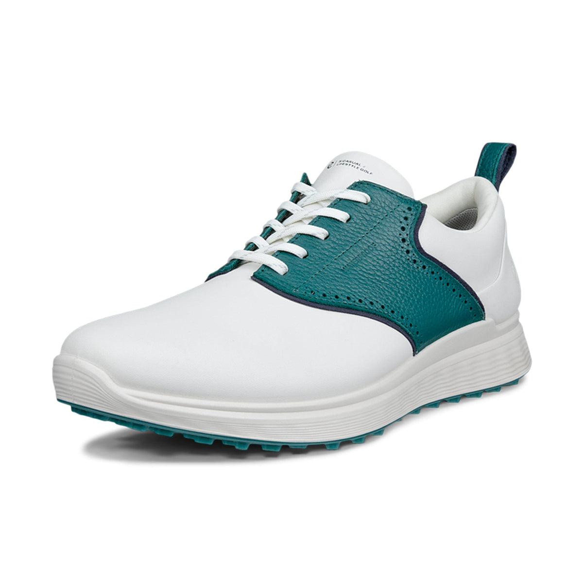 ECCO Zapatos de golf S-Casual Blanca Bay Green