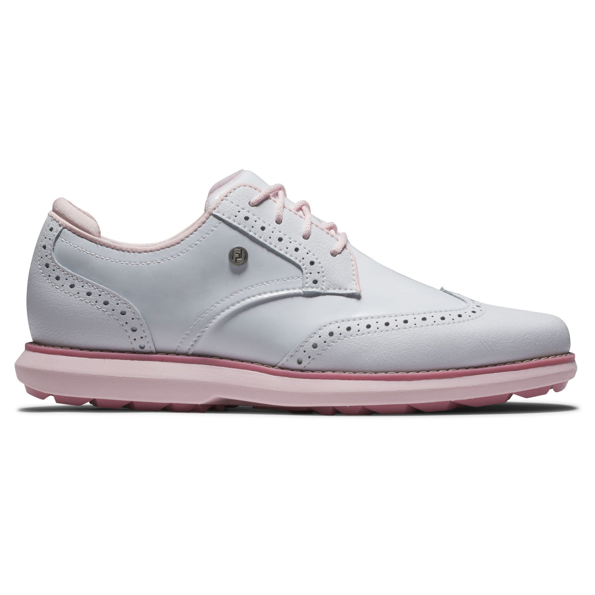 Footjoy Chaussure Femme sans crampon Traditions white pink