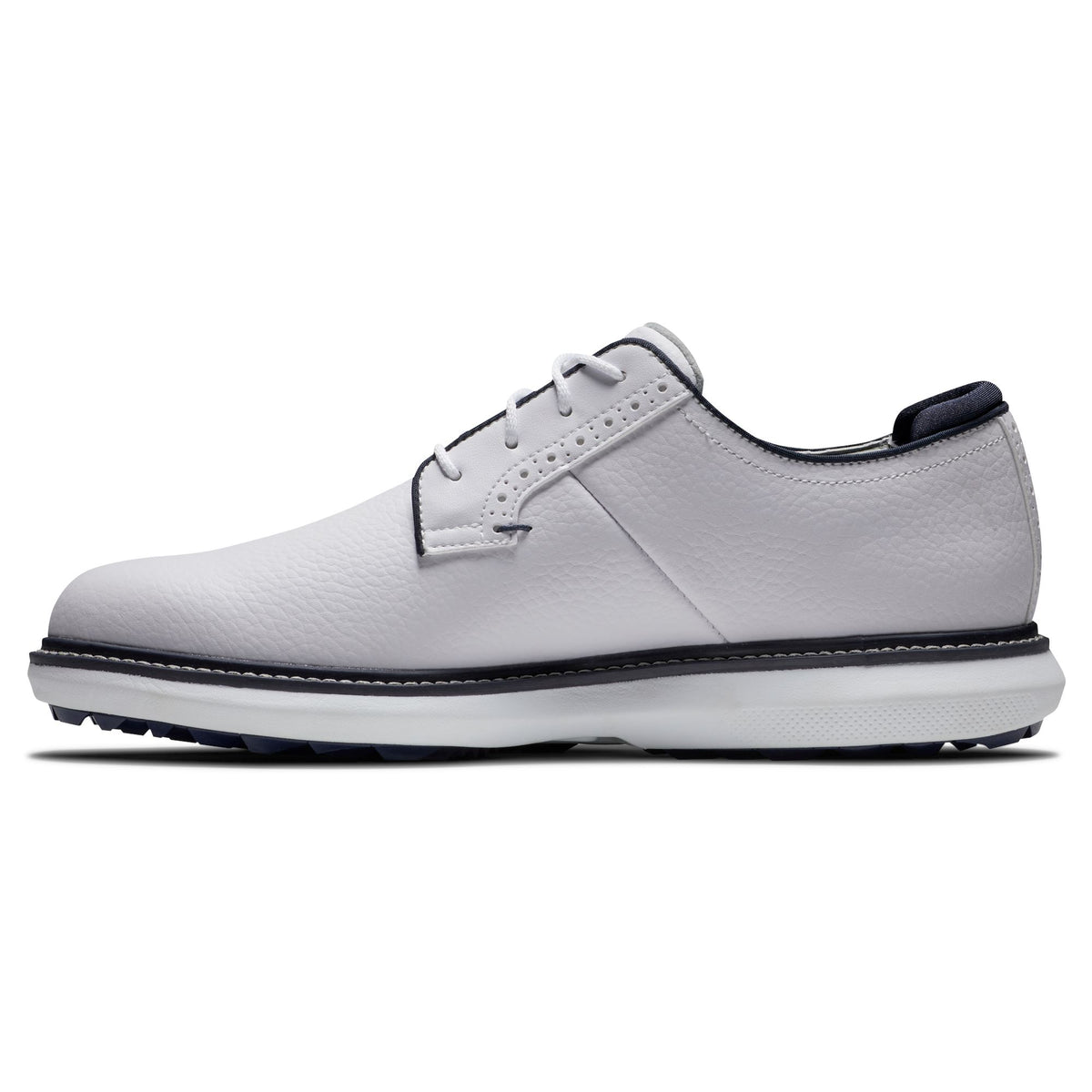 Footjoy Traditions spikeless BLUTCHER Blanca Blanca Azul Marino