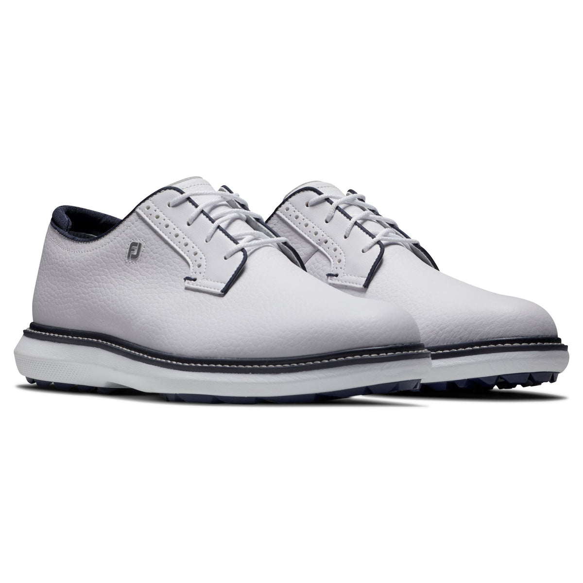 Footjoy Traditions spikeless BLUTCHER Blanca Blanca Azul Marino