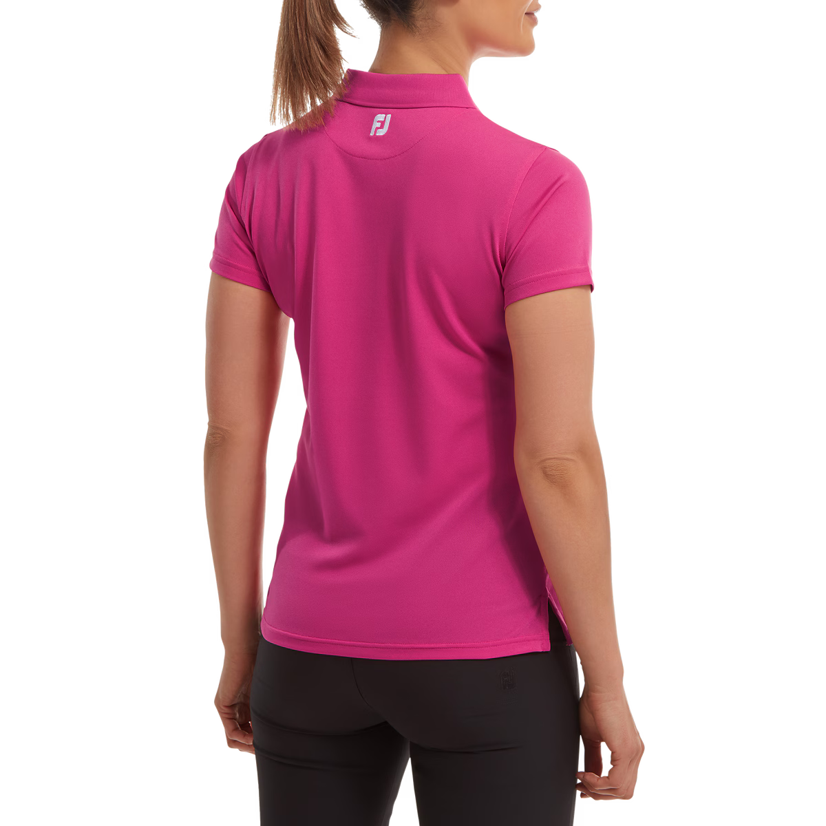 Footjoy Polo Femme Piqué uni Rose