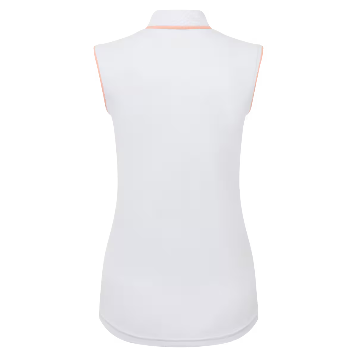 Footjoy Polo Mujer sin manga Blanco/Melocotón
