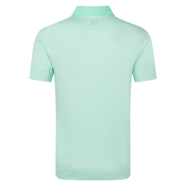 Footjoy Polo Jacquard Estampado Geométrico Verde