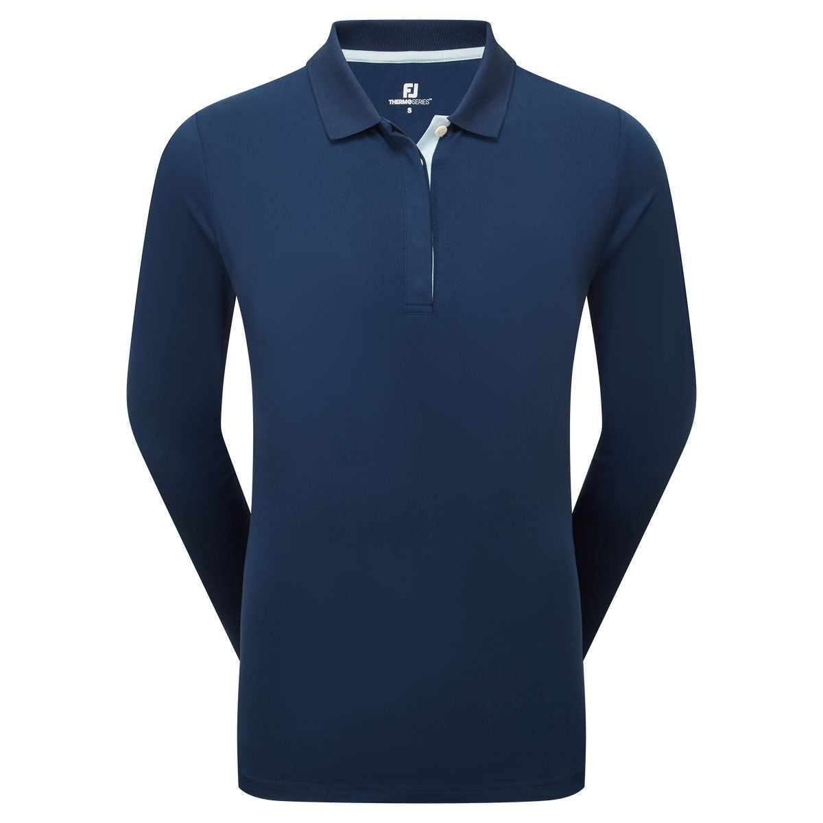 FootJoy Polo Manga Larga ThermoSeries Mujer Azul Marino