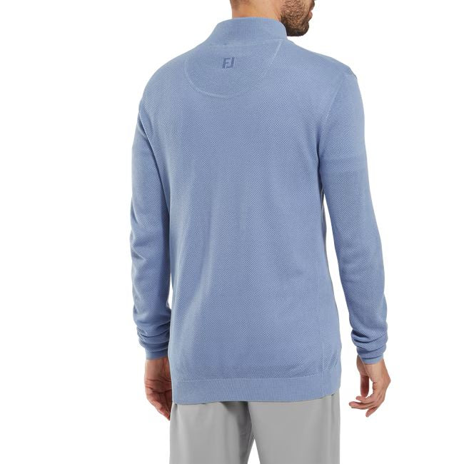 Footjoy Pullover Drirelease avec patte de boutonnage Bleu claire