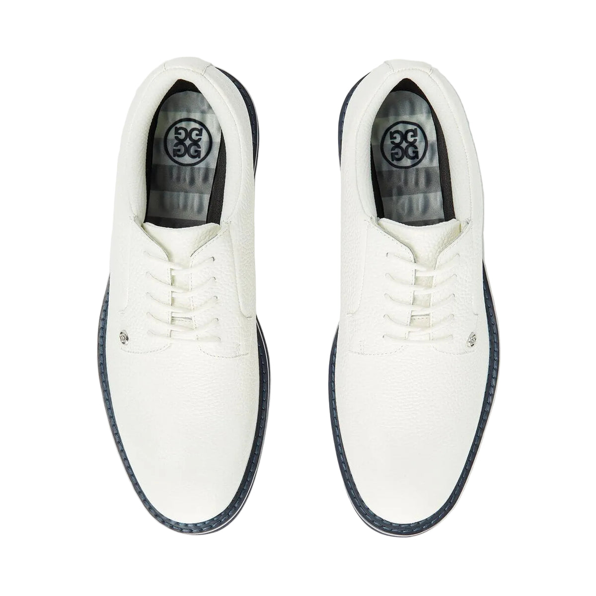 G/FORE Chaussures Gallivanter pebble leather Snow Twilight