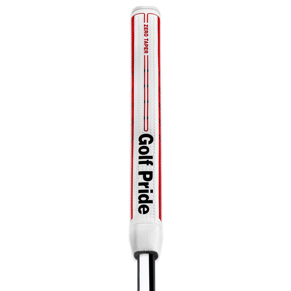 Golf Pride Grip putter Zero Taper Straight Blanc Rouge