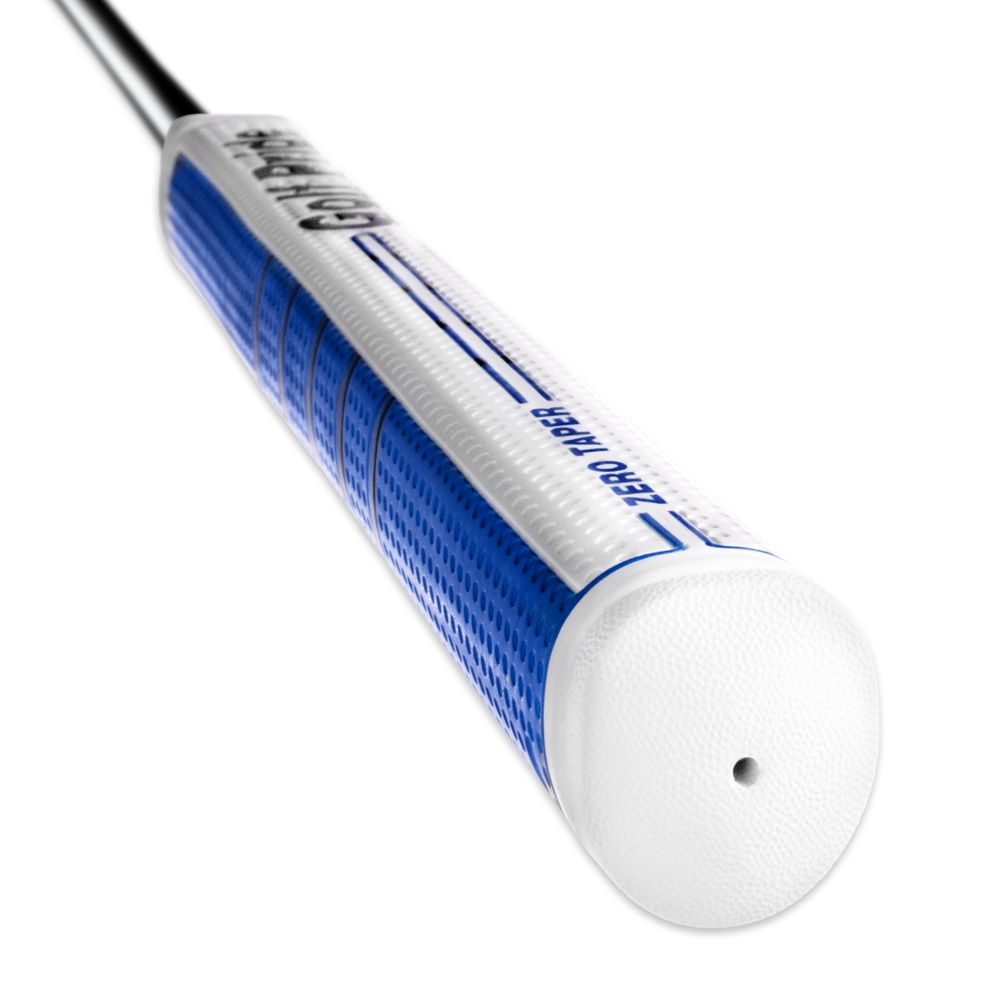 Golf Pride Grip putter Zero Taper Straight Blanc Bleu