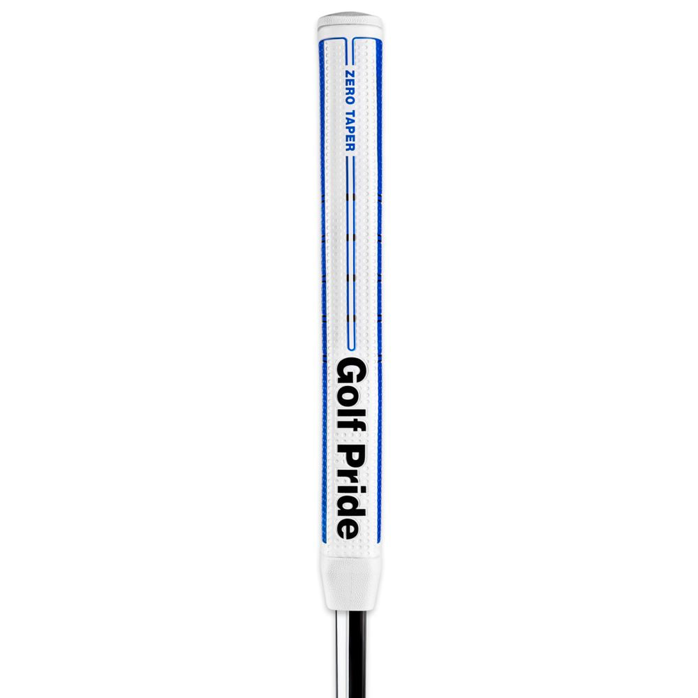 Golf Pride Grip putter Zero Taper Straight Blanc Bleu