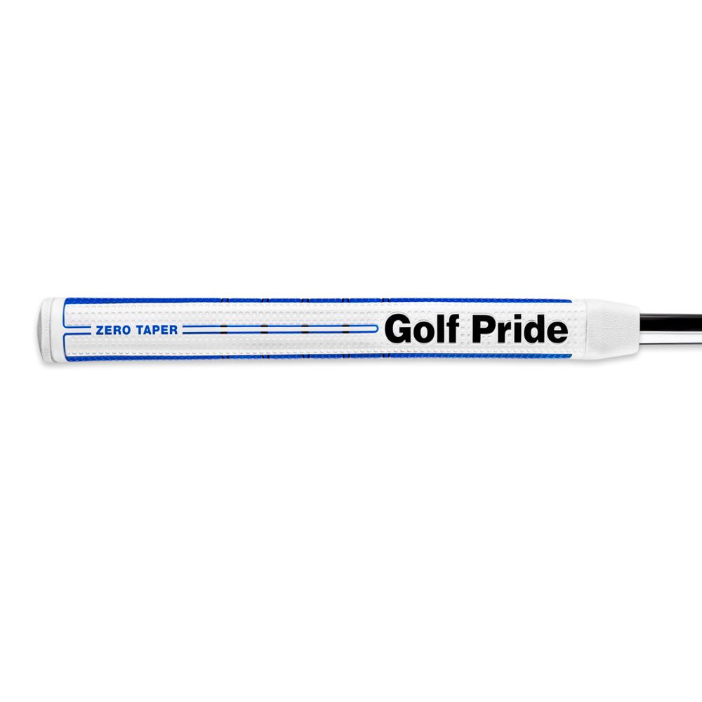 Golf Pride Grip putter Zero Taper Straight Blanc Bleu