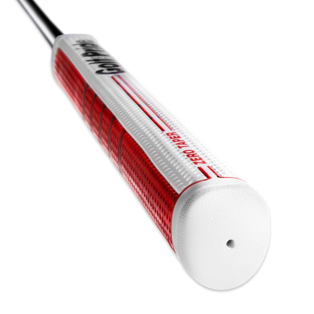 Golf Pride Grip putter Zero Taper Straight Blanco Rojo