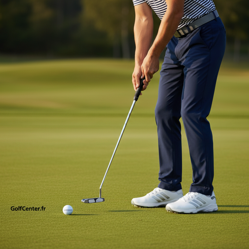 Image immersive golf - Adidas Ultimate365 Bleu Marine avec Tour 360 et balle GolfCenter.fr